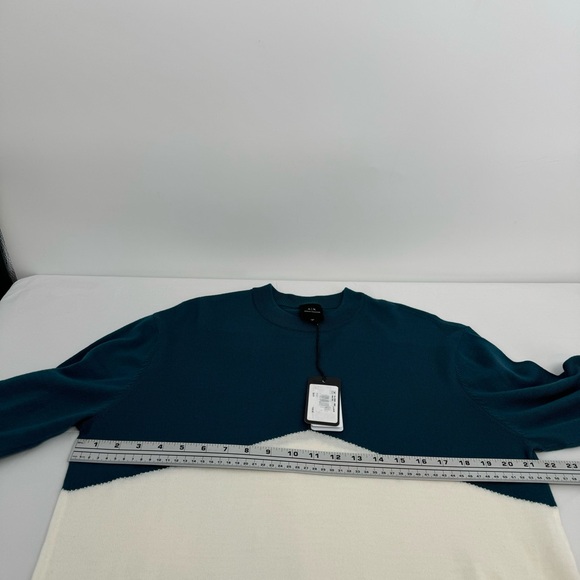 NWT Armani Exchange Wool Blend Pullover Sweater Men’s Size M Blue/White $110 - Picture 9 of 15